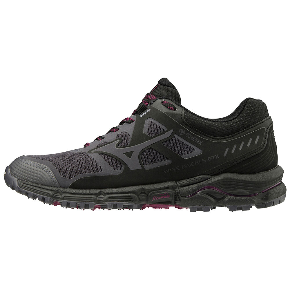 Zapatillas Trail Running Mizuno Wave Daichi 5 GTX Para Mujer Negros 1630498-ER